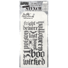 Stampers Anonymous Halloween Script Tim Holtz Layering Stencil (THS063)