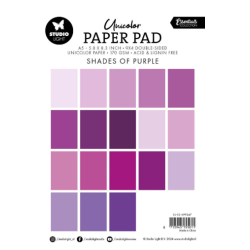 Studio Light • A5 Essentials Unicolor Paper Pad Shades of Purple