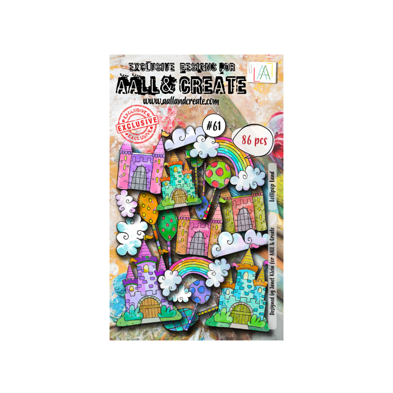 Aall and Create Ephemera Die-Cuts A6 Lollipop Land (AALL-EP-061)