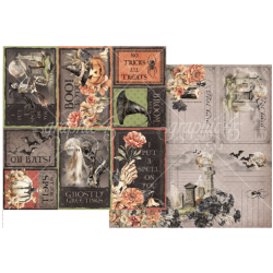 Graphic 45 Ghostly Greetings 8x8 Inch Collection Pack (4503073)