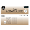 Studio Light • Essentials Acetate sheet Snowflakes Gold 6 stycken