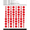 Simple and Basic Enamel Dots "Pink Red" (96 pcs)" SBA035