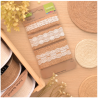 Vaessen Creative • Assortiment Jute ribbon/Lace Naturel/Ivory 3pcs 1m