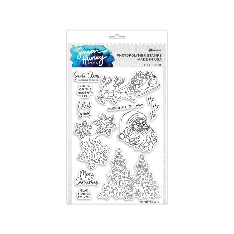 Ranger • Simon Hurley Create. Photopolymer Stamps Ho Ho Ho