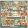 Stamperia ART OF TRAVELLING maxi paper pad 8x8 20x20 cm