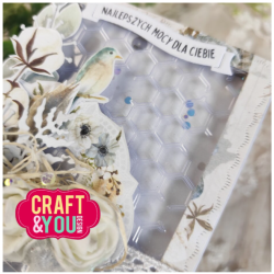 Craft & You Design Honeycomb Background A6 Embossing Folder (CFE-001)