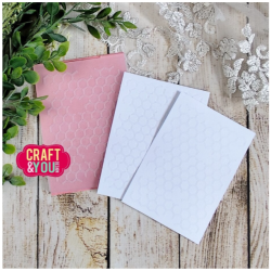 Craft & You Design Honeycomb Background A6 Embossing Folder (CFE-001)