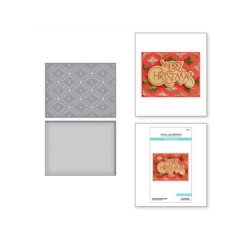 Spellbinders - Etched Dies - Stitched Diamond Argyle