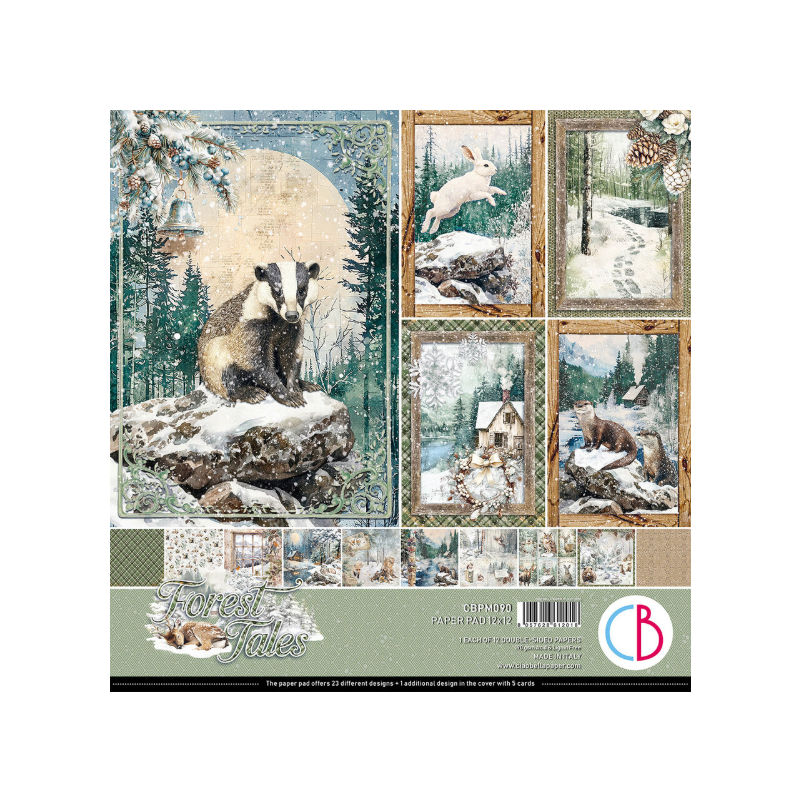 Ciao Bella Forest Tales 12x12 Inch Paper Pad (12pcs) (CBPM090)