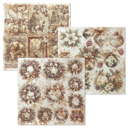 Ciao Bella Deluxe Paper Pearl Copper & Vellum Dual Pack MIXED 6/Pkg Winter Season