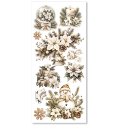 Ciao Bella Art Stickers Winter Season transparent adhesive sheets 5/Pkg