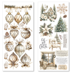 Ciao Bella Art Stickers Winter Season transparent adhesive sheets 5/Pkg
