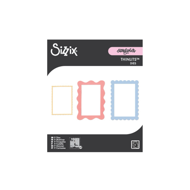 Sizzix • Thinlits Die Set 9pcs Fun Borders by Letters by Shells 666969
