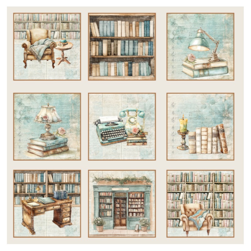 Reprint - The Bookshop Tags - 12x12 (30,5 x 30,5 cm)