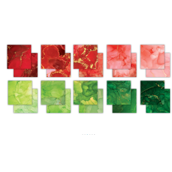 Craft Consortium Essential Craft Papers 12x12 Inch Paper Pad Ink Drops Festive (CCEPAD037)