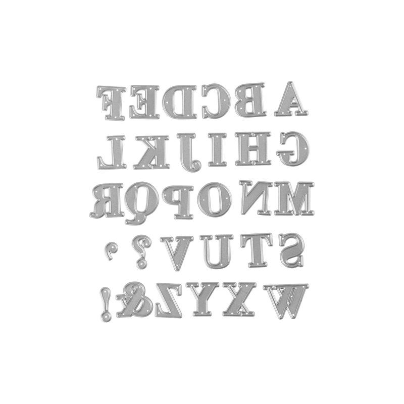 Tools Die Cut, H: 2 cm, alfabet 1 set.