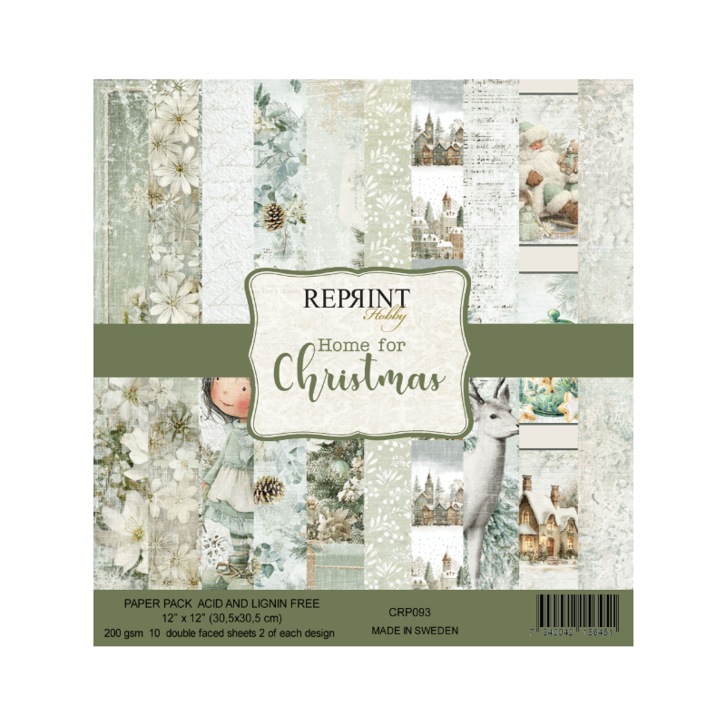 Reprint Home For Christmas 12x12 Inch Paper Pack (CRP093)