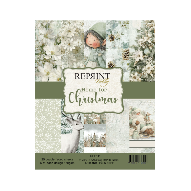 Reprint Home For Christmas 6x6 Inch Paper Pack (RPP111)