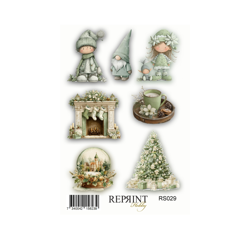 Reprint Home For Christmas 10x20cm Stickers (RS029)