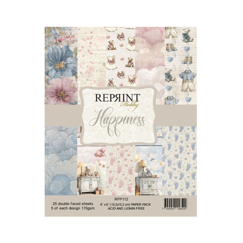 Reprint Happiness 6x6 Inch Paper Pack (RPP112)