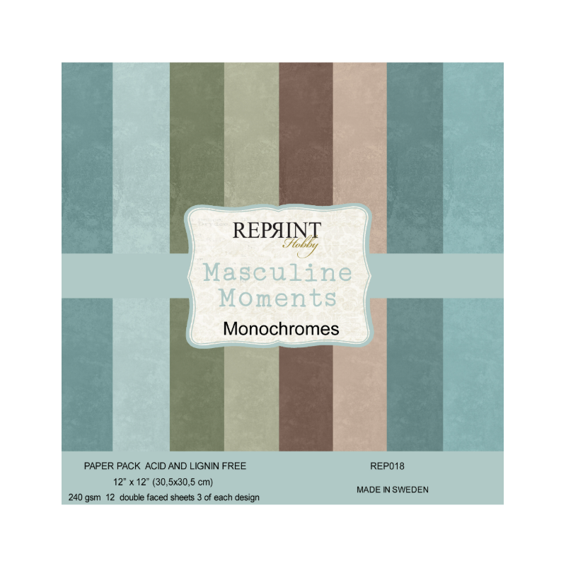 Reprint Masculine Moments 12x12 Inch Cardstock (REP018)