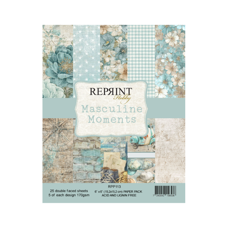 Reprint Masculine Moments 6x6 Inch Paper Pack (RPP113)