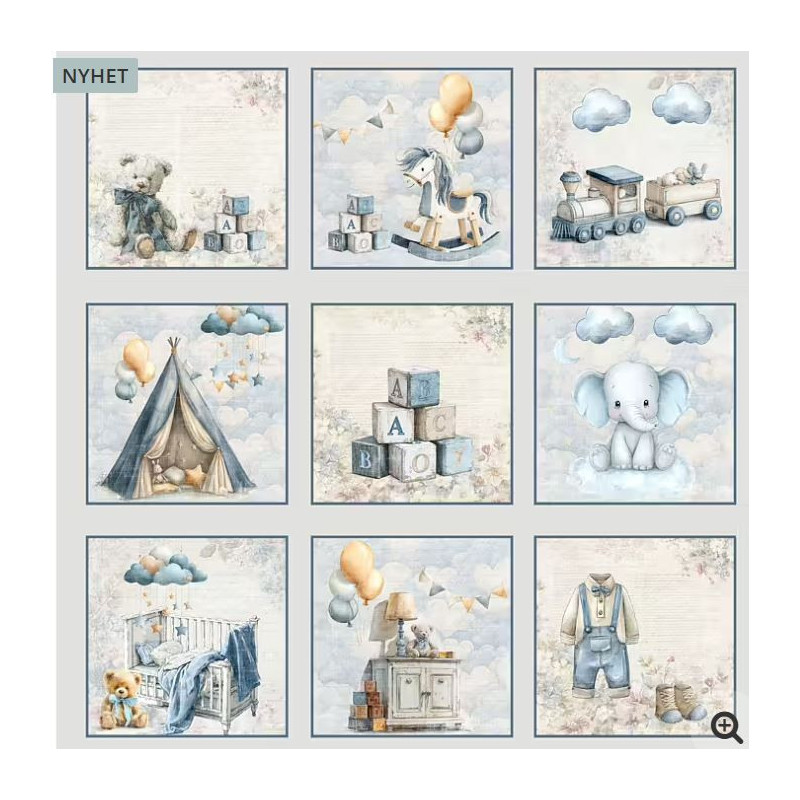 Reprint -Happiness , Boy Tag- 12x12 (30,5 x 30,5 cm)