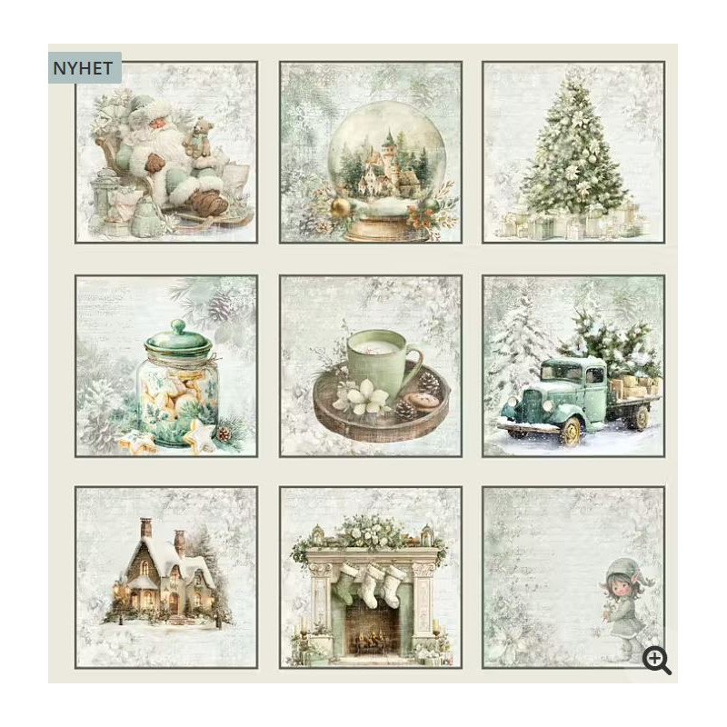 Reprint -Home for Christmas, Tags - 12x12 (30,5 x 30,5 cm)