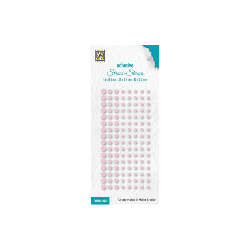Nellie's Choice • Adhesive Rhinestones Set 2 Bright Pink Col. 2365