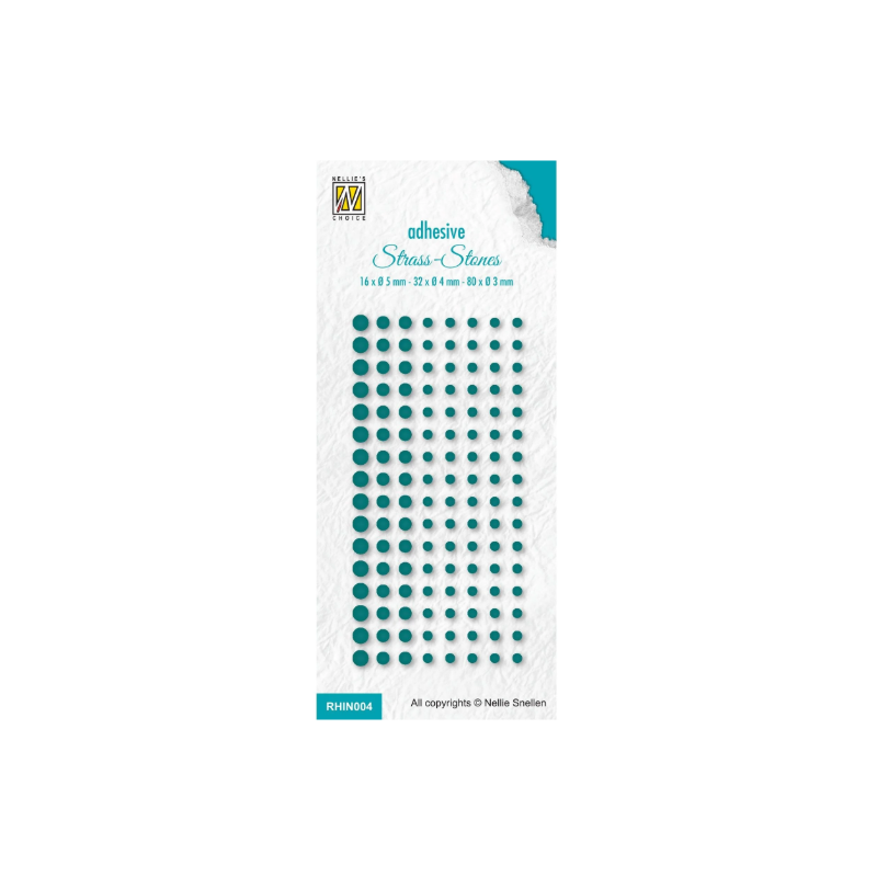 Nellie's Choice • Adhesive Rhinestones Set 4 Christmas Green Col. 3415