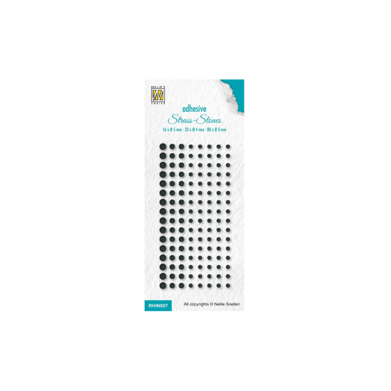 Nellie's Choice • Adhesive Rhinestones Set 7 Black