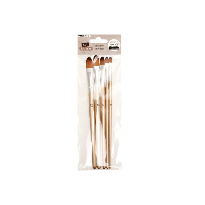 Studio Light • Jenine's Mindful Art Brush Set Filbert, size 2-4-6-8-10
