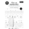 Studio Light • Essentials Foiled Cards Silver patterns 24st kortbaser A6