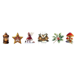 Studio Light • Essentials Clear Stickers Fairy Christmas 6 Designs no.50