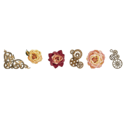 Studio Light • Grunge Collection Clear Stickers Vintage Roses
