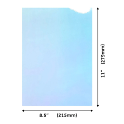 Craft Perfect • Mirror Card Iridescent 250g Bejeweled Blue 5pcs