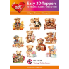 Easy 3D Toppers "Vintage Teddy Bears" HC14141