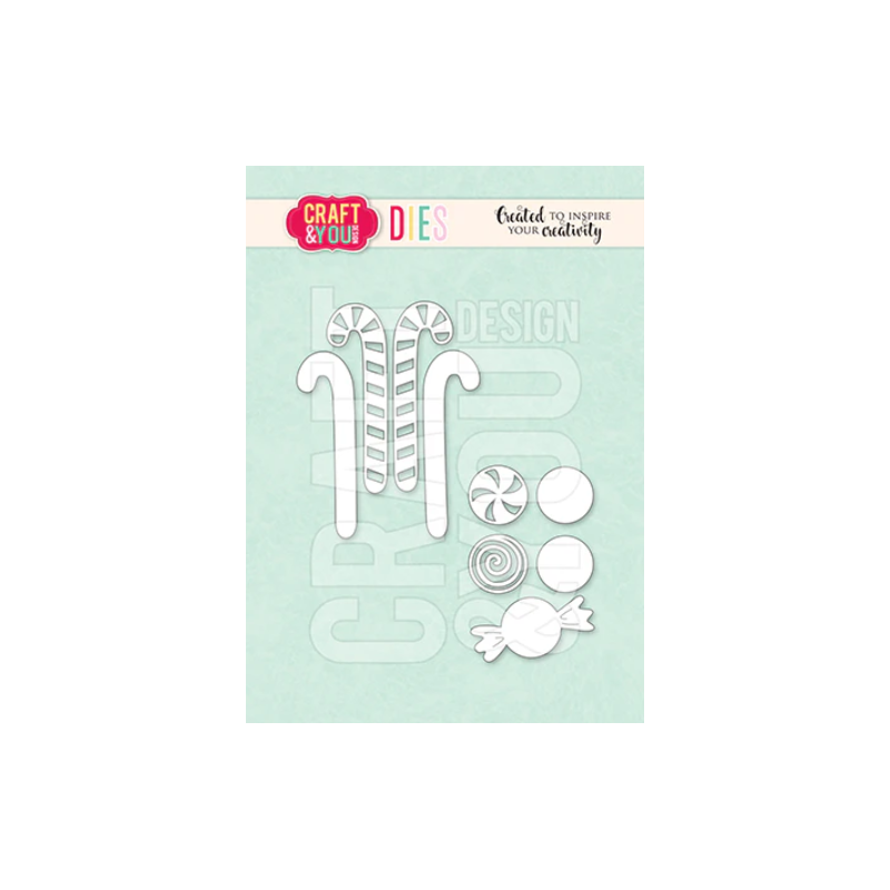 Craft & You Dies "Candy Canes" CW369