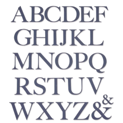 Sizzix • Thinlits Die Set Serif Alphabet By Lisa Jones