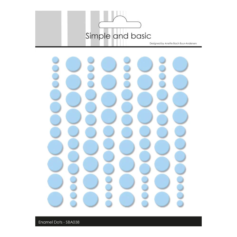 Simple and Basic Enamel Dots "Medium Blue" (96 pcs)" SBA038