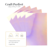 Craft Perfect • Mirror Card Iridescent 250g Prismatic Pink 5pcs