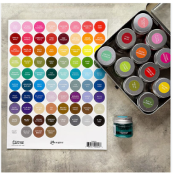 Ranger • Tim Holtz Distress Label Sheets WHITE Small & Large Round Labels