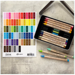 Ranger • Tim Holtz Distress Label Sheets BLACK Small & Large Round Labels