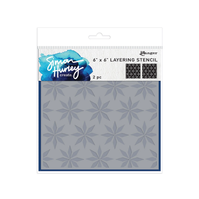 Ranger • Simon Hurley create. Layering Stencils Spiral Star Layering Stencil 2pcs