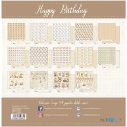 Papers For You Happy Birthday 12x12 Inch Scrap Paper Pack (14pcs) (PFY-14664)