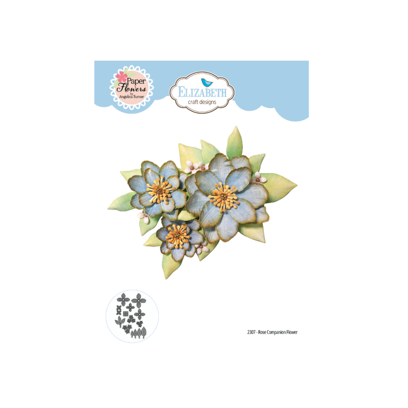 Elizabeth Craft Bohemian Rose Die Rose Companion Flower (2307)