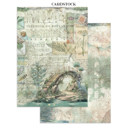 Stamperia Herbarium Silvae Junk Journal Stickers, Backgrounds, Cut-Outs (SBJK09)