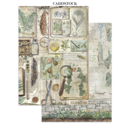 Stamperia Herbarium Silvae Junk Journal Stickers, Backgrounds, Cut-Outs (SBJK09)