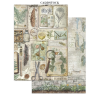 Stamperia Herbarium Silvae Junk Journal Stickers, Backgrounds, Cut-Outs (SBJK09)