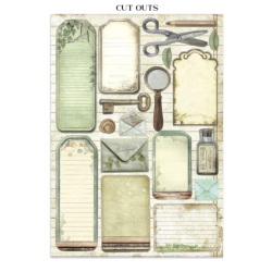 Stamperia Herbarium Silvae Junk Journal Stickers, Backgrounds, Cut-Outs (SBJK09)
